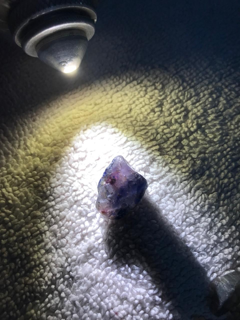 Photo 2 of Violet Sapphire Rough, Unheated