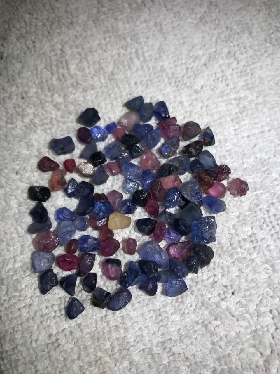 Ceylon Sapphire Rough Parcel — Blue, Pink & Violet